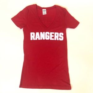 PINK VICTORIA’S SECRET sequin Rangers t-shirt Sm